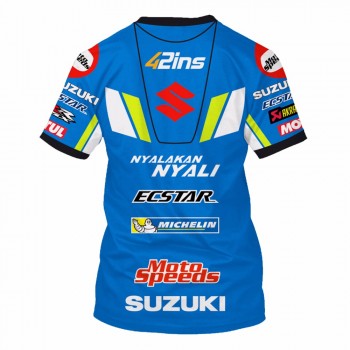 T-SHIRT SUZUKI MOTO GP TEAM ECSTAR 42 TEAM RACING MAGLIETTA CAMISETA