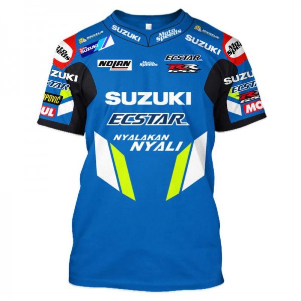 T-SHIRT SUZUKI MOTO GP TEAM ECSTAR 42 TEAM RACING MAGLIETTA CAMISETA