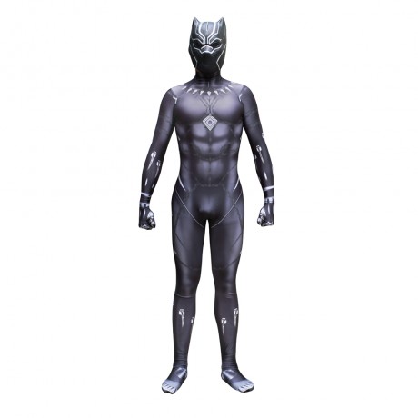 BLACK PANTHER PANTERA NERA COSTUME CON MASCHERA COSPLAY COSTUME ADULTI SUPEREROE