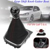VW GOLF 5 6 MARCE KIT COMPLETO POMELLO LEVA DEL CAMBIO + CUFFIA W/NERO