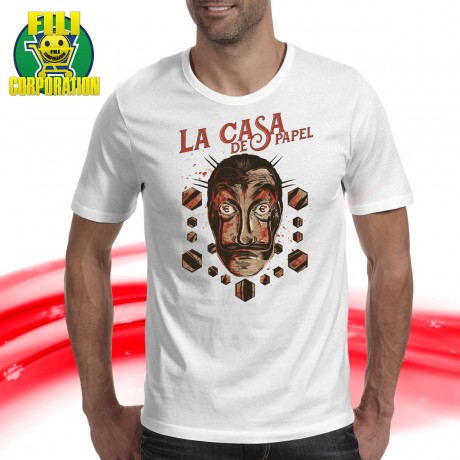 T-SHIRT LA CASA DI CARTA CASA DE PAPEL SERIE TV VINTAGE  DONNA UOMO FELPA
