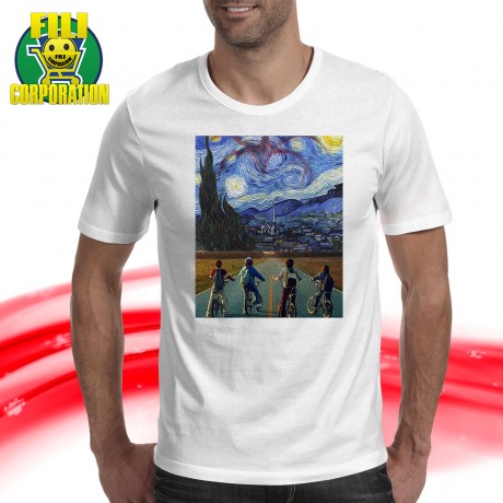 T-SHIRT STRANGER THINGS 3 DEMOGORGONE RUN 11 UNDI VAN GOGH UNDI DONNA UOMO FELPA