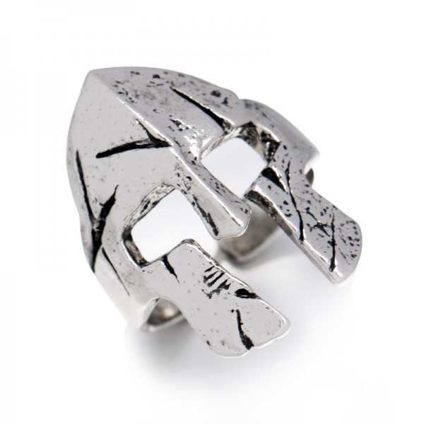 ANELLO DONNA UOMO SPARTAN ELMO HERO HELMET RING TROY GUERRIERO 300