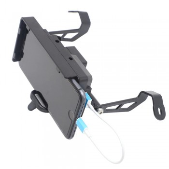 DUCATI MULTISTRADA 1200 SUPPORTO SMARTPHONE NAVIGATORE STAFFA MOTO CELLULARE CARICATORE USB ENDURO