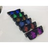 OCCHIALI LED BLUETOOTH APP ILLUMINAZIONE GLOWING EDM PARTY DISCOTECA DIY FESTA