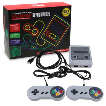 SUPER NES HDMI CLASSIC MINI SFC GAME CONSOLE BUILT-IN 621 GAMES