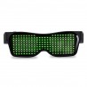 OCCHIALI LED BLUETOOTH APP ILLUMINAZIONE GLOWING EDM PARTY DISCOTECA DIY FESTA