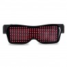 OCCHIALI LED BLUETOOTH APP ILLUMINAZIONE GLOWING EDM PARTY DISCOTECA DIY FESTA