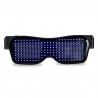 OCCHIALI LED BLUETOOTH APP ILLUMINAZIONE GLOWING EDM PARTY DISCOTECA DIY FESTA