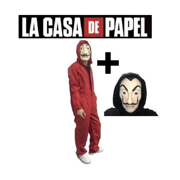 LA CASA DE PAPEL CARTA SALVADOR DALI COSPLAY COSTUME + MASCHERA