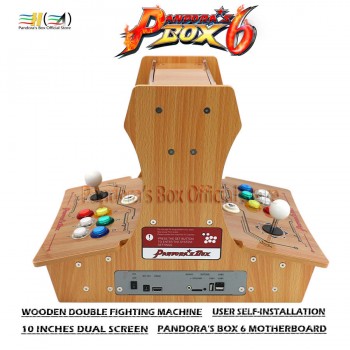 PANDORA BOX 6 1300 IN 1 IN LEGNO A DOPPIA MACCHINA ARCADE BARTOP FBA MAME PS1 3D