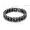 BRACCIALE CATENA MOTO BRACCIALI ACCIAIO BRUNITO BRACCIALETTO RIDERS MOTOCICLISTA