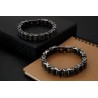 BRACCIALE CATENA MOTO BRACCIALI ACCIAIO BRUNITO BRACCIALETTO RIDERS MOTOCICLISTA