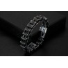 BRACCIALE CATENA MOTO BRACCIALI ACCIAIO BRUNITO BRACCIALETTO RIDERS MOTOCICLISTA
