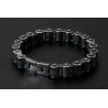 BRACCIALE CATENA MOTO BRACCIALI ACCIAIO BRUNITO BRACCIALETTO RIDERS MOTOCICLISTA
