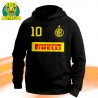T-SHIRT INTER 10 LAUTARO MARTI EL TORO NERAZZURRI PIRELLI SERIE A DONNA UOMO FELPA