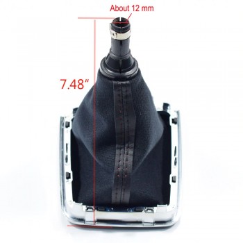 VW GOLF 7 MARCE 5 6 KIT COMPLETO POMELLO LEVA DEL CAMBIO + CUFFIA W/NERO sport