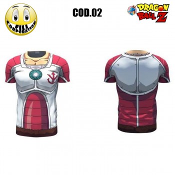 T-SHIRT SON GOKU VEGETA SAYAN DRAGONBALL Z DRAGON BALL F TUTA KAR MAGLA CAMISETA