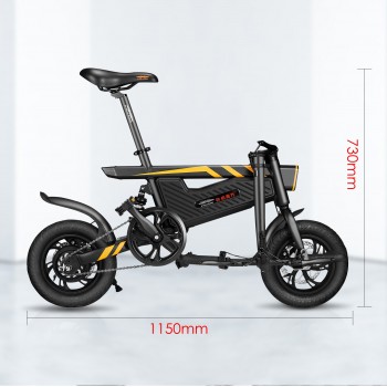 T18 SMART BICICLETTA ELETTRICA E-BIKE MAX SPEED 25KM/H PIEGHEVOLE CITTA + LUCI