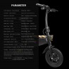 T18 SMART BICICLETTA ELETTRICA E-BIKE MAX SPEED 25KM/H PIEGHEVOLE CITTA + LUCI