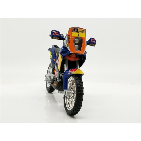 RALLY DAKAR REDBULL KTM SXF 450 1:18 DIE-CAST MOTOCROSS MX GIOCATTOLO MODELLINO