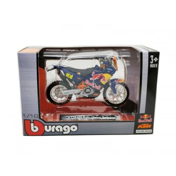 RALLY DAKAR REDBULL KTM SXF 450 1:18 DIE-CAST MOTOCROSS MX GIOCATTOLO MODELLINO