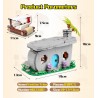 FRED I FLINTSTONES BARNEI I PRIMITIVI CASA - LEGO COMPATIBILE