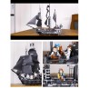 NAVE PERLA NERA PIRATI DEI CARAIBI JACK THE BLACK PEARL - LEGO COMPATIBILE BARCA