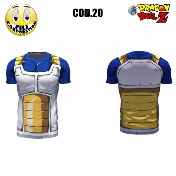 T-SHIRT SON GOKU VEGETA SAYAN DRAGONBALL Z DRAGON BALL F TUTA KAR MAGLA CAMISETA