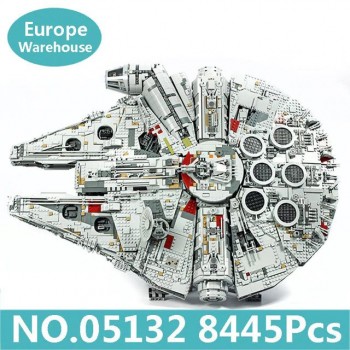 ⭐STAR WARS SERIES SPAZIO MILLENNIUM FALCON PZ 8445 LEGO COMPATIBILE SPED 7 15 G