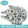 ⭐STAR WARS SERIES SPAZIO MILLENNIUM FALCON PZ 8445 LEGO COMPATIBILE SPED 7 15 G