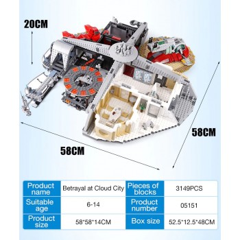 ⭐2812 pz STAR WARS TRADIMENTO A CLOUD CITY LEGO COMPATIBILE COSTRUZIONI