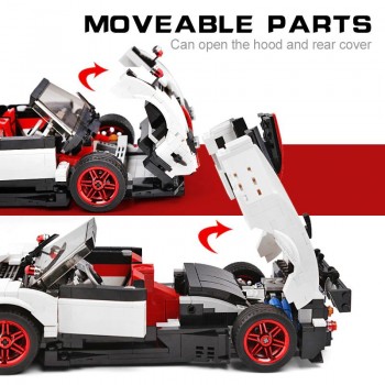 ✅AUTO PAGANI ZONDA ROADSTER BLOCKS TECH LEGO COMPATIBILE COSTRUZIONI