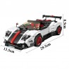 ✅AUTO PAGANI ZONDA ROADSTER BLOCKS TECH LEGO COMPATIBILE COSTRUZIONI