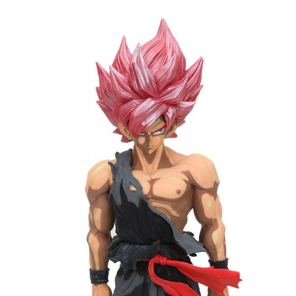 ⭐34CM SON GOKU CAPELLI ROSA SAIYAN KAKAROT DRAGON BALL SUPER Z ACTION FIGURE TOY