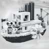 ⭐TOPOLIONO FILM BARCA A VAPORE MICKEY MOUSE STEAMBOAT WILLIE LEGO COMPATIBILE