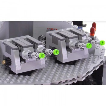 STAR WARS FIGHTER MORTE STAR TARKIN BLOCKS COST LA MORTE NERA - LEGO COMPATIBILE
