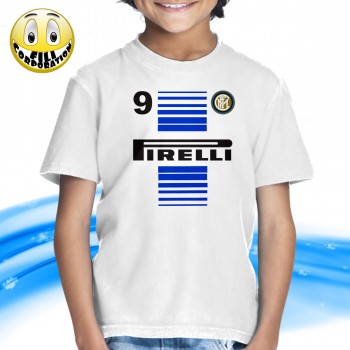 T-SHIRT FELPA  FC INTERNAZIONALE LUKAKU 9 SERIE A CALCIO INTER 2021