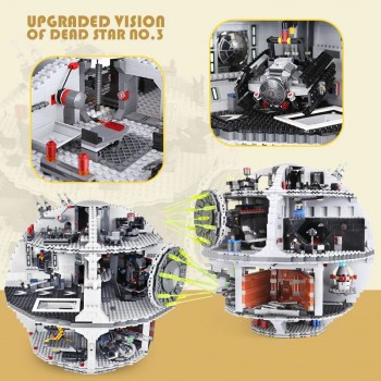 STAR WARS FIGHTER MORTE STAR TARKIN BLOCKS COST LA MORTE NERA - LEGO COMPATIBILE