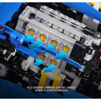 CAR DIVO AUTO BUGATTI CHIRON COSTRUZIONI LEGO COMPATIBILE