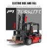 ✅⭐1719 pz MULETTO CARRELLO ELEVATORE FORCA RC APP TECHNIC BLOCK LEGO COMPATIBILE