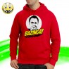 T-SHIRT FELPA  BAZINGA SHELDON COOPER BIG BANG THEORY PENNY LEONA SERIE TV MAGLIA