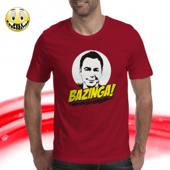 T-SHIRT FELPA  BAZINGA SHELDON COOPER BIG BANG THEORY PENNY LEONA SERIE TV MAGLIA