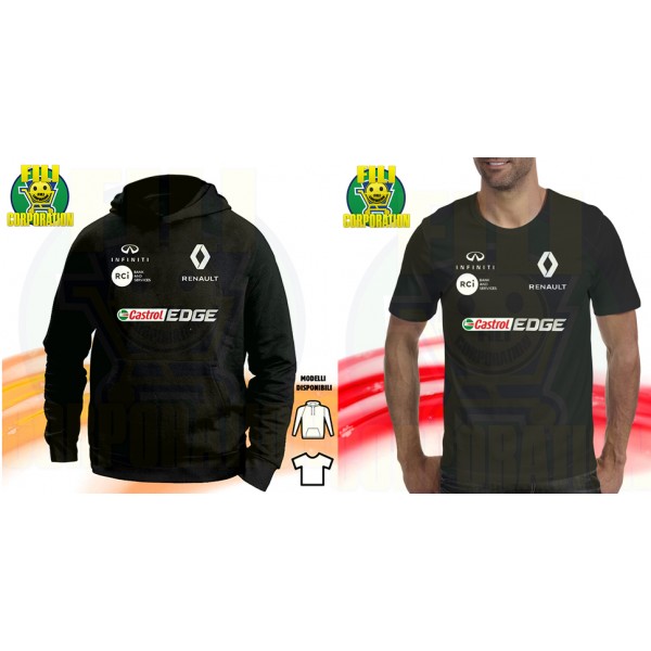✅⭐FELPA T-SHIRT RICCIARDO 3 F1 SCUDERIA RENAULT CORSA RALLY CASTROL TUTA AUTO