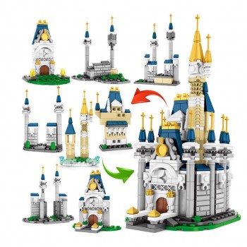 ⭐632 pz CASTELLO DISNEY 8 in 1 TOPOLINO PAPERINO MINNI PAPERINA LEGO COMPATIBILE