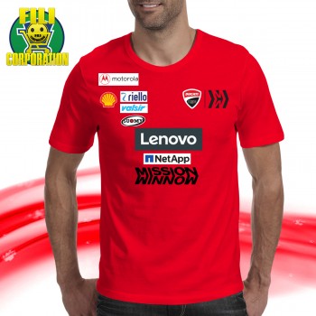 ✅⭐FELPA MISSION W T SHIRT DUCATI CORSE MOTO GP DOVI 04 DOVZIOSO RACING PETRUCCI