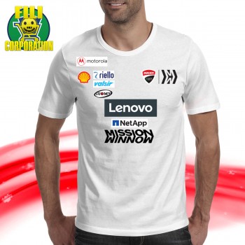 ✅⭐FELPA MISSION W T SHIRT DUCATI CORSE MOTO GP DOVI 04 DOVZIOSO RACING PETRUCCI