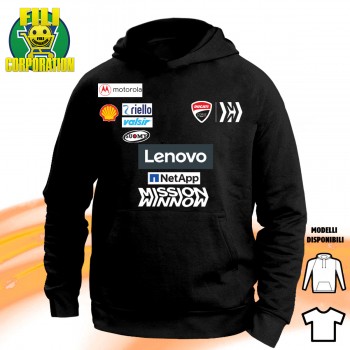 ✅⭐FELPA MISSION W T SHIRT DUCATI CORSE MOTO GP DOVI 04 DOVZIOSO RACING PETRUCCI