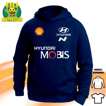 FELPA CAPPUCCIO HYUNDAI i30 n RALLY T-SHIRT WRC LOEB SHELL SORDO HOODIE RACING