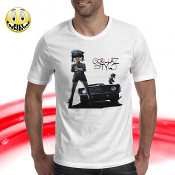 T-SHIRT FELPA  GORILLAZ STYLO DEMON PLASTIC BEACH FEEL GOOD ROCK DJ MUSIC